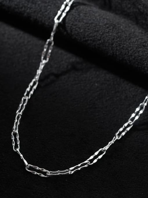Rosh 925 Sterling Silver Hollow  Geometric Minimalist Necklace 3