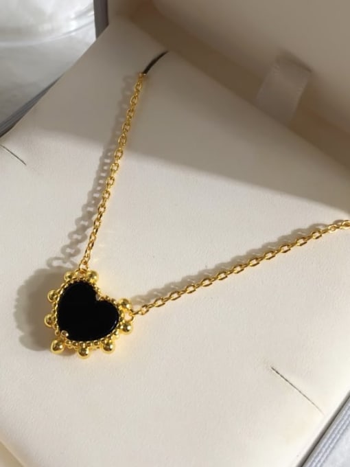 Golden black Copper Malchite Multi Color Necklace