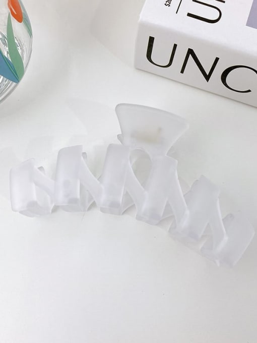 white Alloy Resin Trend Geometric  Jaw Hair Claw