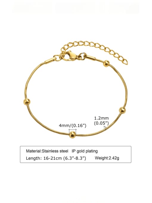 LI MUMU Titanium Steel Geometric Minimalist Link Bracelet 4