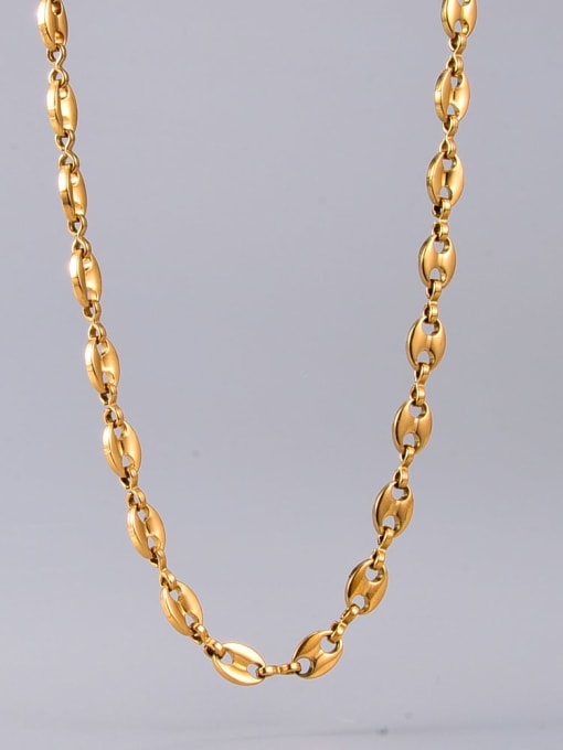 A TEEM Titanium Steel Geometric Vintage Necklace