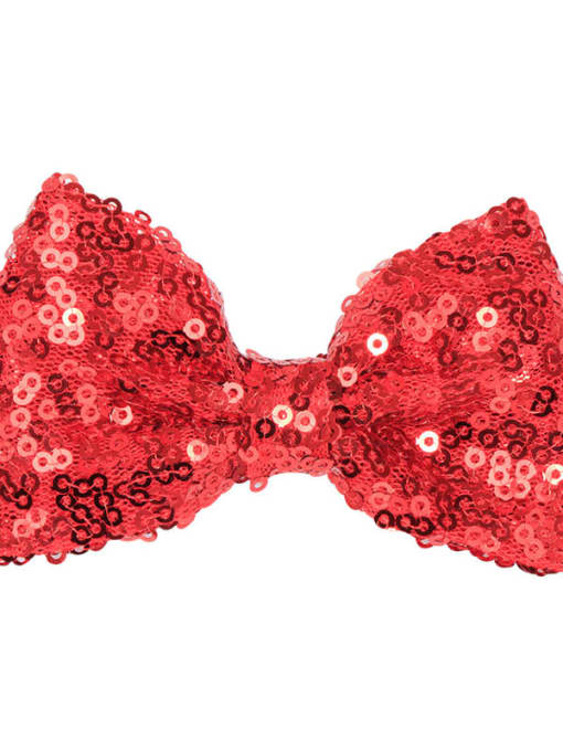 1 ruby red Alloy Fabric Cute Bowknot  Multi Color Hair Barrette