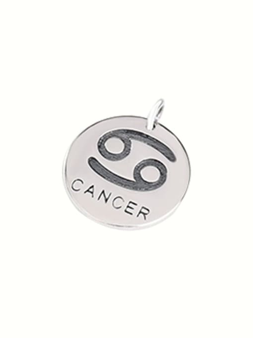 Cancer (without chain) 925 Sterling Silver Constellation Vintage Necklace