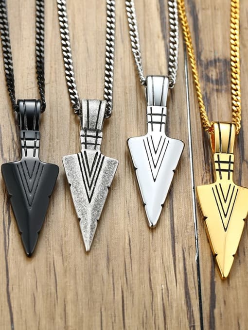 CONG Stainless steel Geometric Vintage Necklace 2