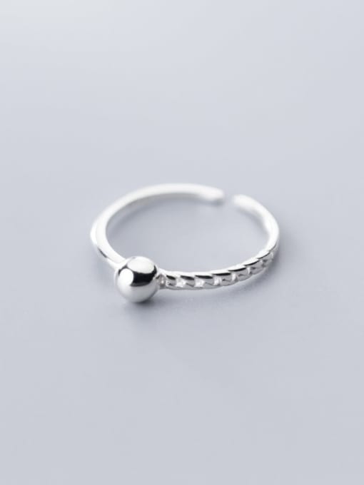 Rosh 925 Sterling Silver Round Minimalist Free Size Ring 2