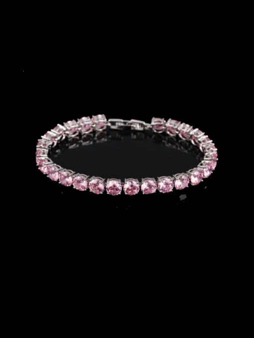 platinum+Pink 18Cm 2018 Luxury Fashion Copper Bracelet