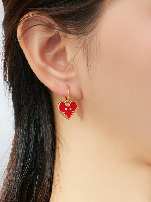 Jare 925 Sterling Silver With  Gold Plated Minimalist Heart Clip On Earrings 1