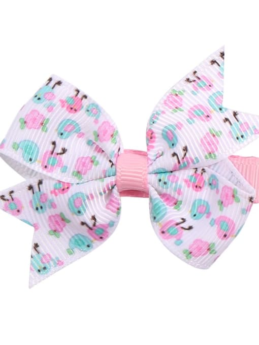 5 bird windmill Butterfly Alloy Fabric Cute Bowknot  Multi Color Hair Barrette