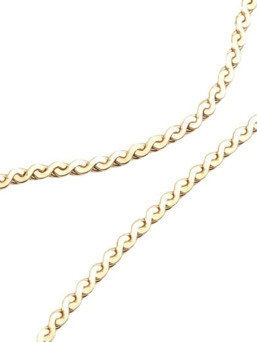 GROSE Titanium Steel Snake Minimalist Necklace 2