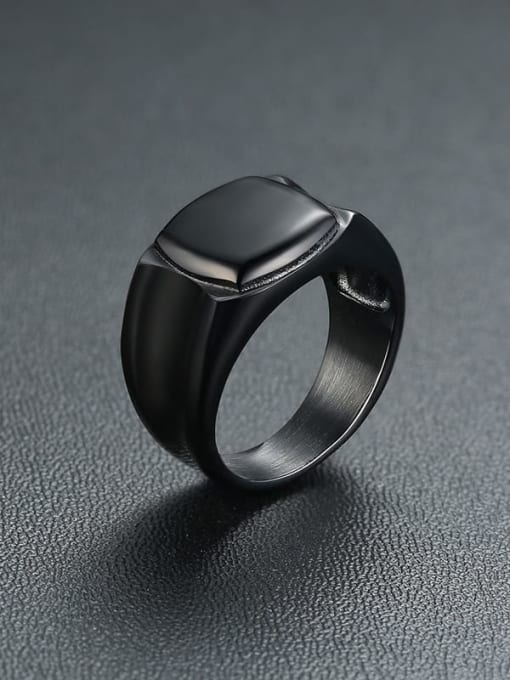 CONG Titanium 12mm Men's Black Ring 2