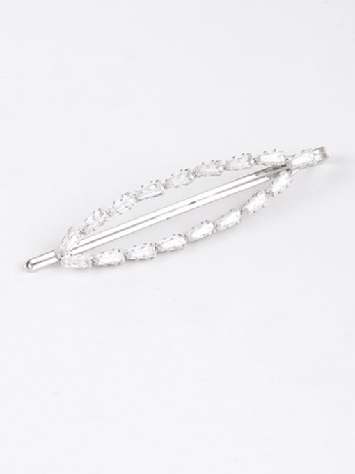 D arc (silver) Alloy With Rose Gold Plated Fashion Geometric Hair Pins
