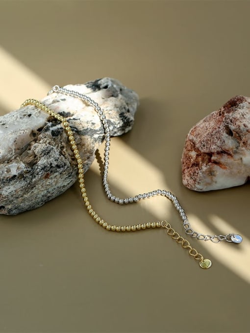 CHARME Brass Bead Round Minimalist Beaded Bracelet 1