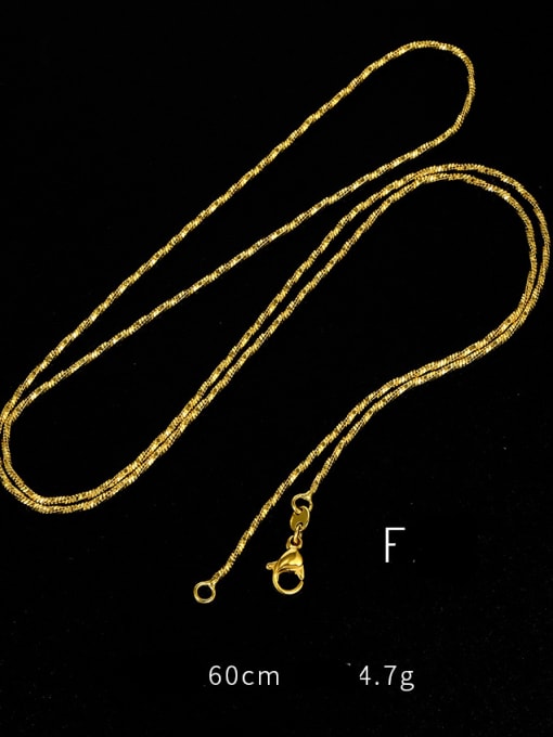 Style f 60cm Alloy Geometric Minimalist Bead Chain