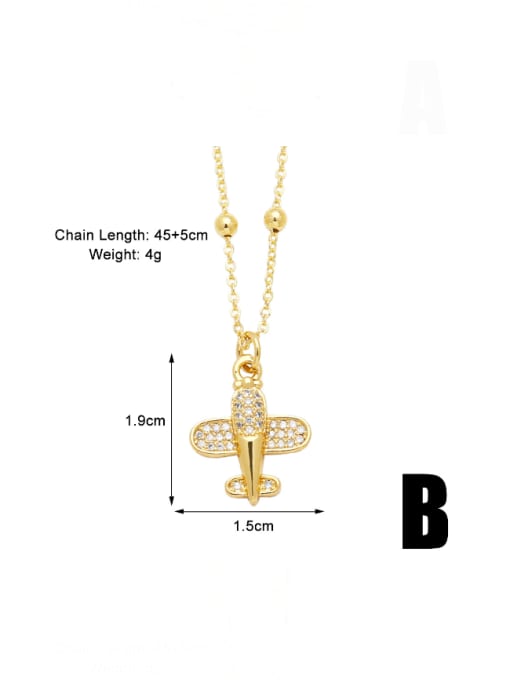 B Brass Cubic Zirconia Irregular Minimalist Necklace