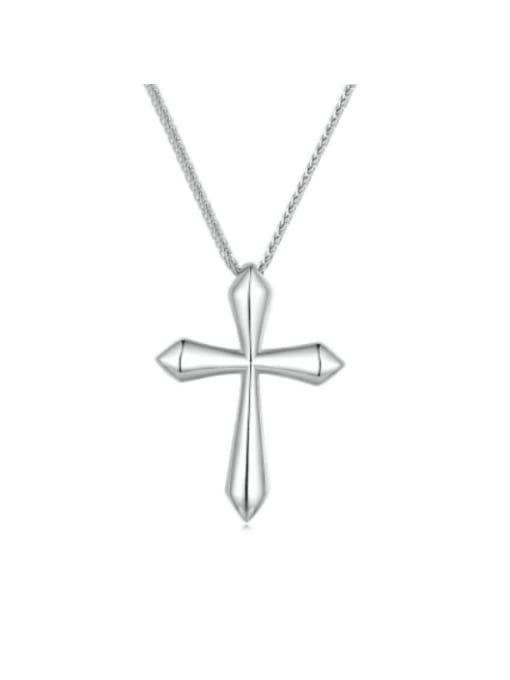 Jare 925 Sterling Silver Cross Minimalist Regligious Necklace 0