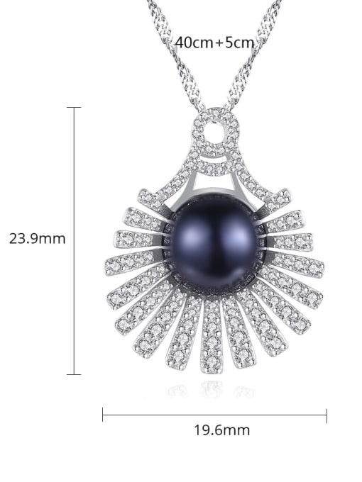 CCUI 925 Sterling Silver Freshwater Pearl Irregular Luxury Necklace 4