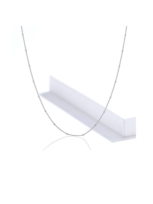 Jare 925 Sterling Silver With White Gold Plated Minimalist Necklaces 2