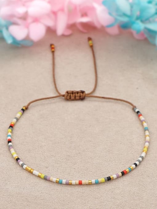 Roxi Multi Color Glass beads Bohemia Handmade Weave Bracelet 2