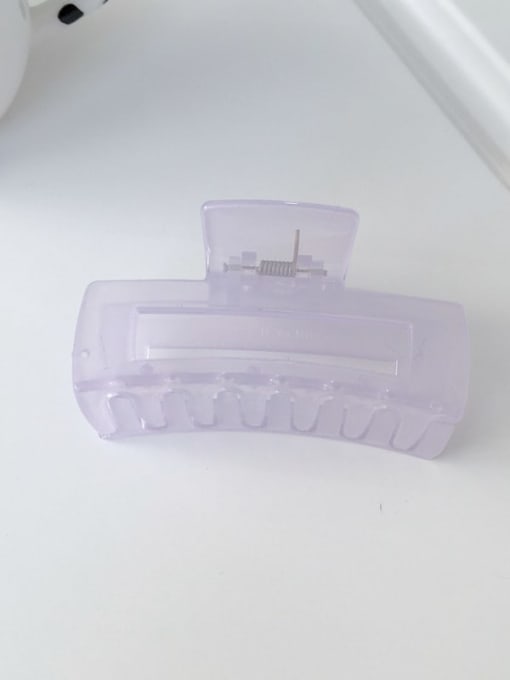 PC material light purple 8cm Alloy Resin  Minimalist Geometric Jaw Hair Claw