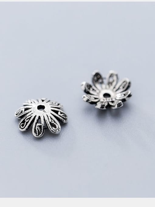 FAN 925 Sterling Silver With Vintage Bead Caps Diy Jewelry Accessories 1