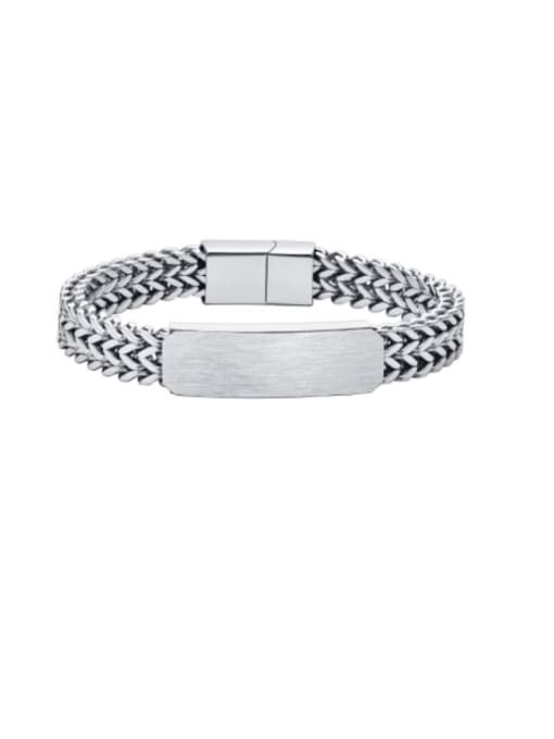 CONG Stainless steel Geometric Hip Hop Link Bracelet 0