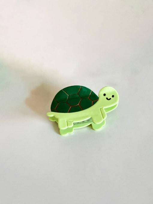 Turtle 9.3cm Cellulose Acetate Minimalist Animal Multi Color Jaw Hair Claw