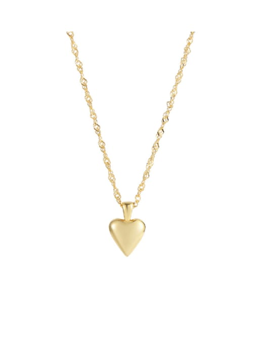 BeiFei Minimalism Silver 925 Sterling Silver Heart Minimalist Necklace 0