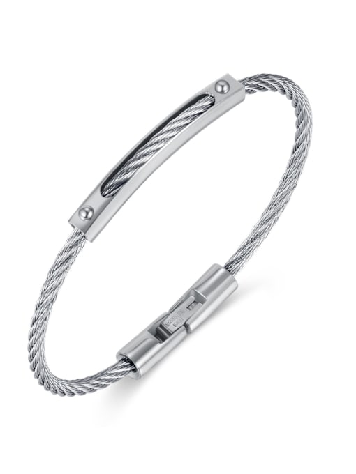1023 Steel Bracelet Titanium Steel Geometric Minimalist Bangle