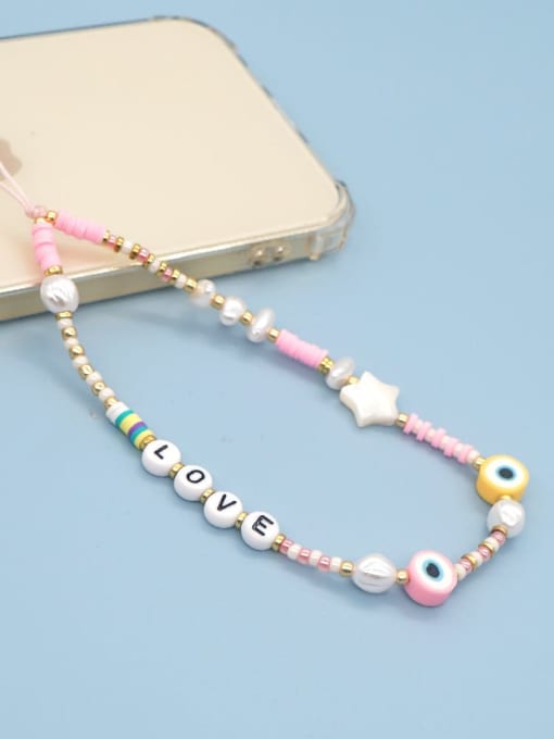 MMBEADS Multi Color Polymer Clay Letter Bohemia Mobile Phone Accessories 0