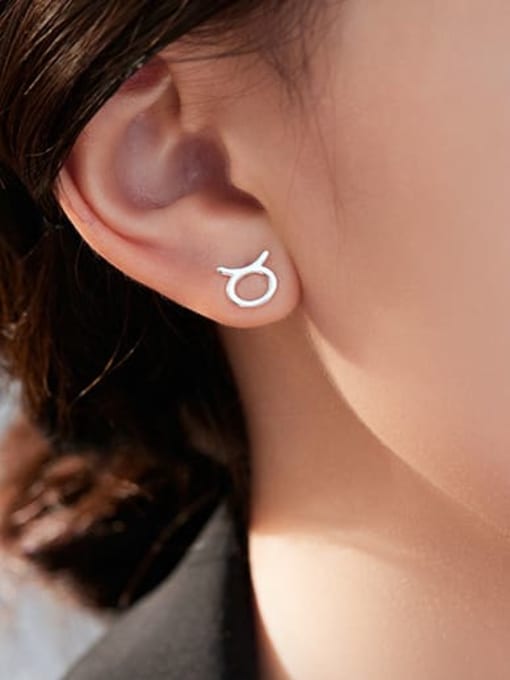BeiFei Minimalism Silver 925 Sterling Silver Constellation Cute Stud Earring 1