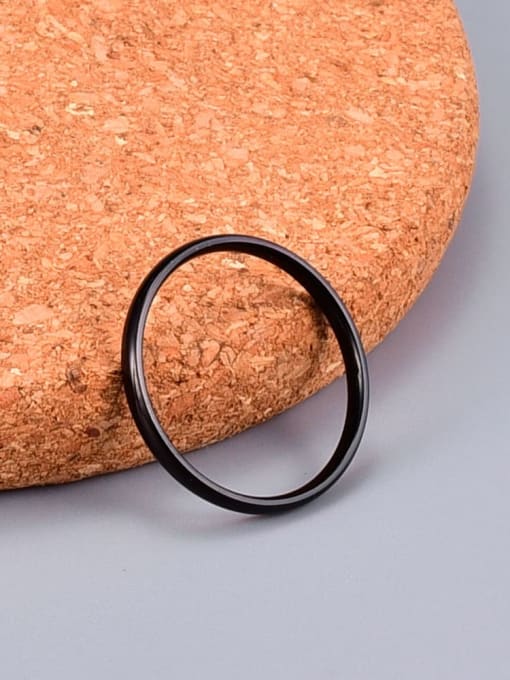 A TEEM Titanium Round Minimalist Band Ring 2