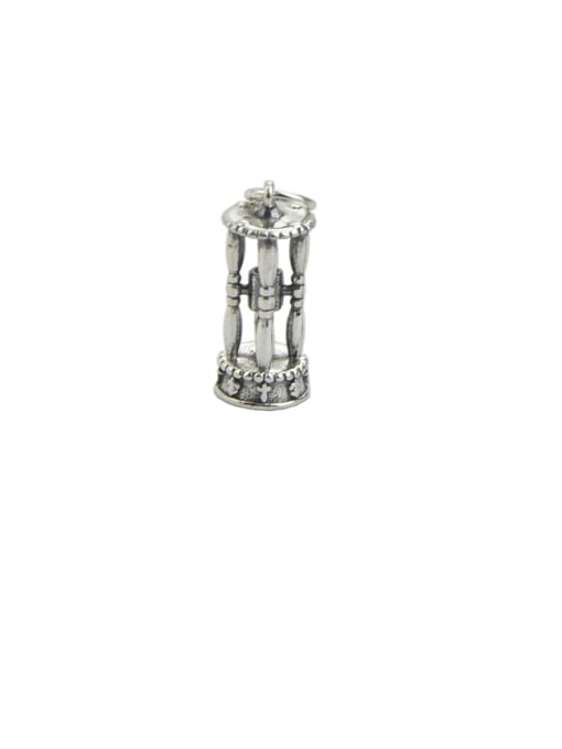 SHUI Vintage Sterling Silver With Vintage Hourglassr Pendant Diy Accessories 0