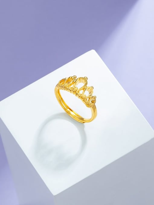 XP Alloy Crown Dainty Band Ring 2
