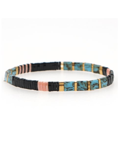 TL B190144H Bohemian Trendy Fashion Beaded Tila Rice Bead Handmade Weave Bracelet
