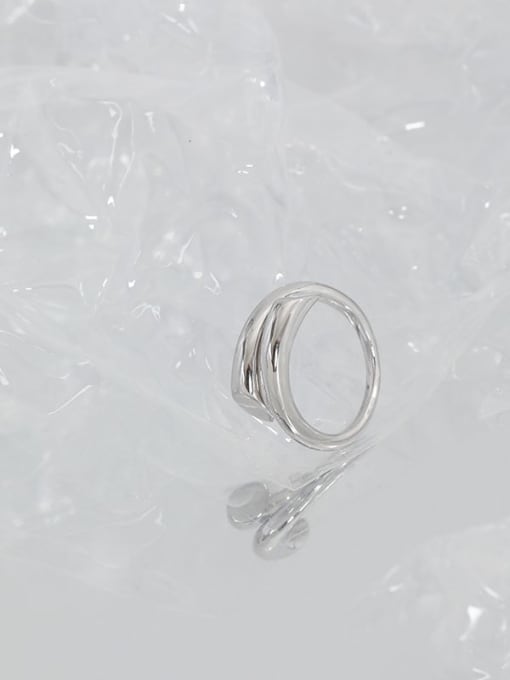DAKA 925 Sterling Silver Irregular Minimalist Stackable Ring 1