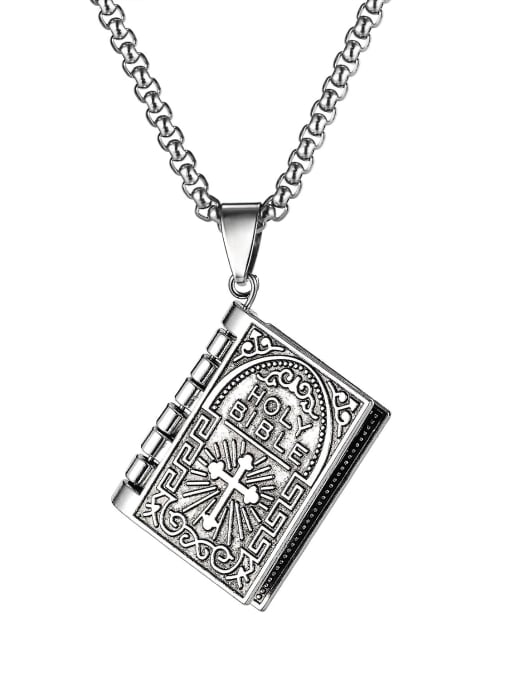 1908 Pendant with chain Alloy Hip Hop Vintage cross pendant Necklace