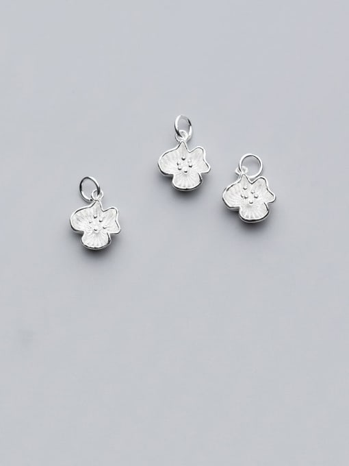 FAN 925 Sterling Silver With  Minimalist Flower Pendant  DIY Jewelry Accessories 0