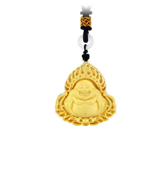 Smooth faced Buddha Alloy Big Belly Buddha Trend Necklace