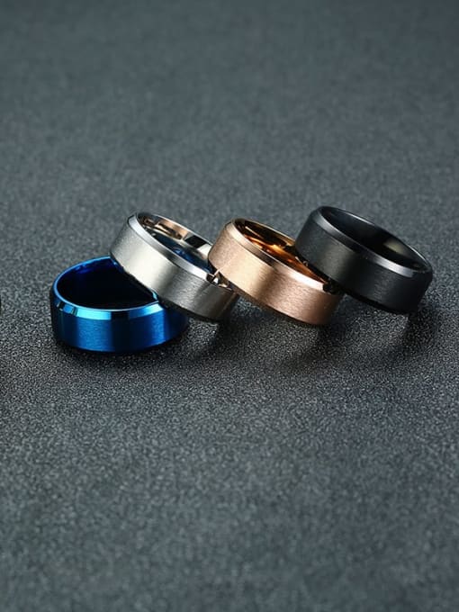 CONG Titanium Steel Smooth Geometric Minimalist Band Ring 1