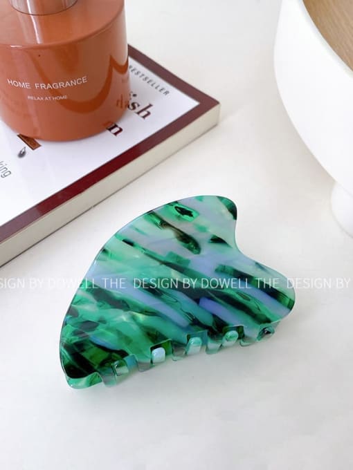 Water green 8.8cm Cellulose Acetate Trend Geometric Alloy Multi Color Jaw Hair Claw