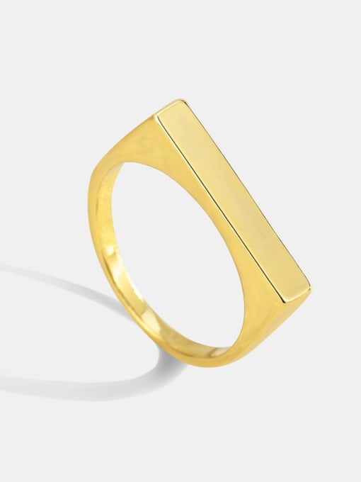 CHARME Brass Geometric Minimalist Band Ring