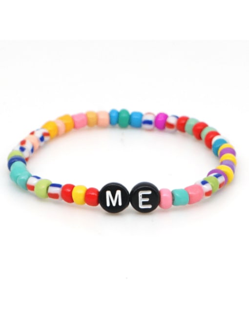 Roxi Stainless steel MGB  Bead Multi Color Letter Bohemia Stretch Bracelet 3