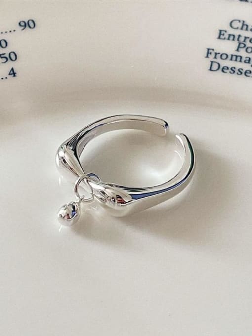 Boomer Cat 925 Sterling Silver Bowknot Minimalist Band Ring 1