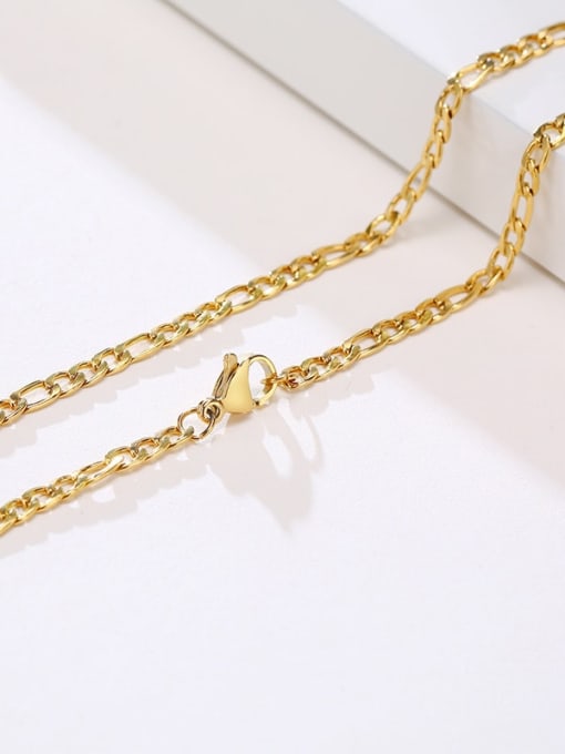 LI MUMU Stainless steel Geometric Minimalist Chain Necklace 4
