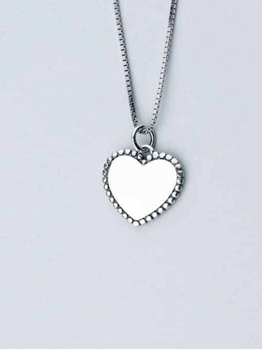 Rosh Heart 925 Sterling Silver Vintage Heart shaped Pendant