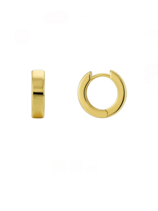CHARME Brass Smooth Geometric Minimalist Earring 0