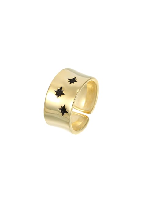 RS1075  Gold 925 Sterling Silver Geometric Minimalist Band Ring