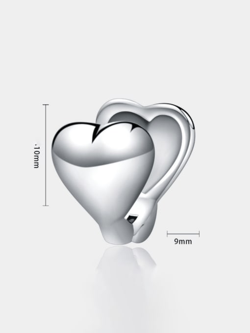 BSL Titanium Steel Heart Minimalist Single Earring(Single-Only One) 2