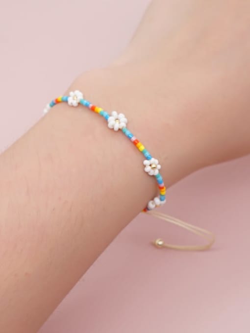 Roxi Miyuki Millet Bead Multi Color Flower Bohemia Adjustable Bracelet 1