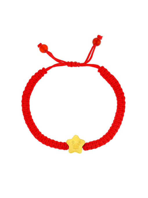 XP Alloy Five-Pointed Star Smiley Cute Adjustable Bracelet 4